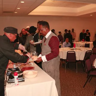 Catered Pasta Bar in Denver Colorado for over 200 people that waited to be served with love by our Chef Vegas Vance!