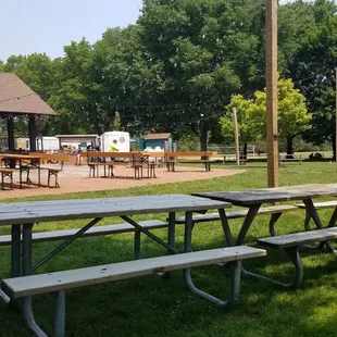 View from our table on a Saturday