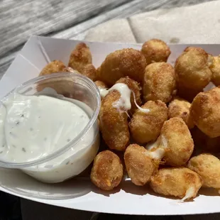 fried tater tots and dip