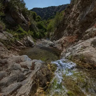 Looking down the waterfalls.