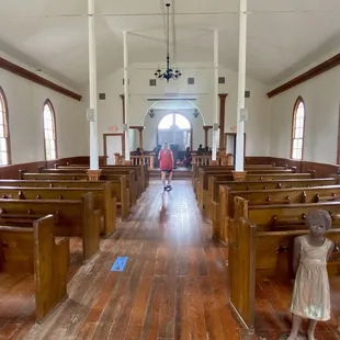 Inside the Antioch Baptist Church