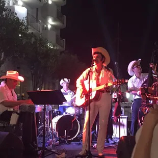 Johnny Angel doin' it in white tonight!