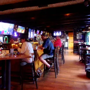 The popular bar area