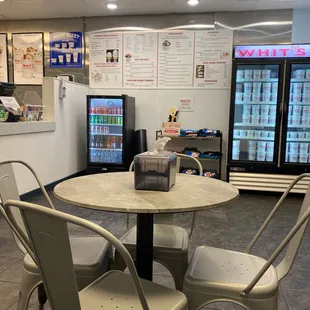 table and chairs