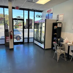 the inside of the store