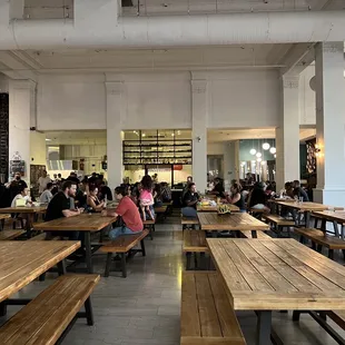 people sitting at tables