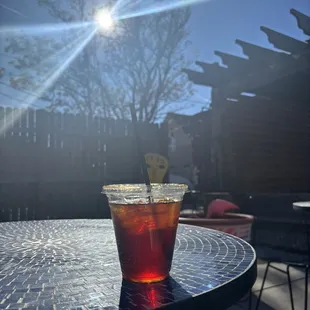 Cold brew on the patio