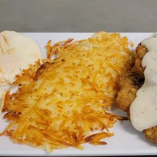 Country Fried Steak Breakfast Plate