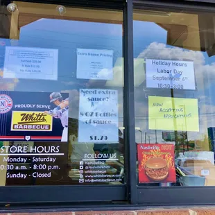 Drive Thru Window with lots more info and specials