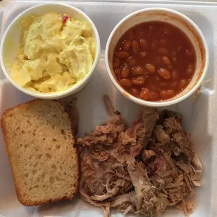 Pulled pork. Flavorful and great portion