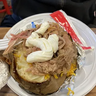 My boyfriends baked potato ($6 on Thursdays ! )