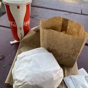 Junior burger meal
