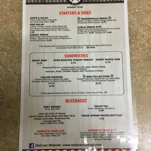 Appetizers &amp; Sandwiches