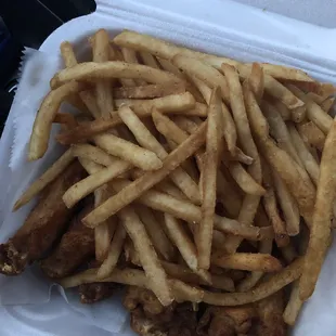 Dry Cajun Wings Meal
