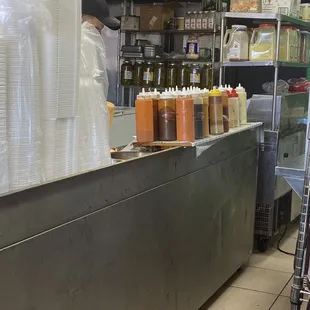 Man fixing my food... how do you have to ask for a bag