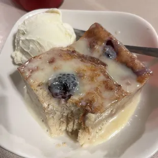Blackberry bread pudding 10/10