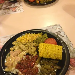 Food bar (just the beginning of our meal)