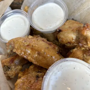 Garlic wings