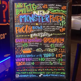 Updated menu March 2021