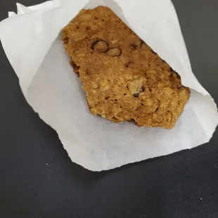 Oat cookie quite flat and buttery