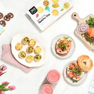 a variety of food items