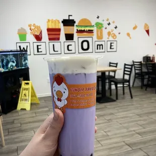 Ube Taro Milk Tea