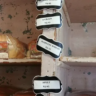 Not all of WGNB bread offerings&apos; prices are posted.