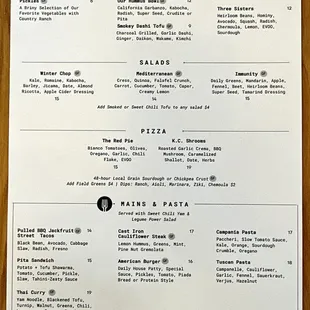 Menu (1 of 2)