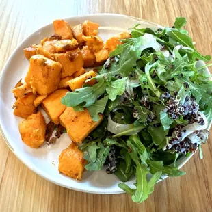 Jackfruit Tacos Side (1/2 Sweet Chili Yams, 1/2 Legume Power Salad)