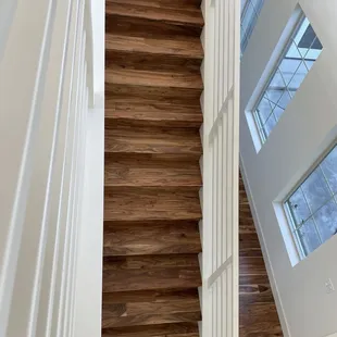 a view of a staircase