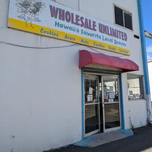 the front of the store