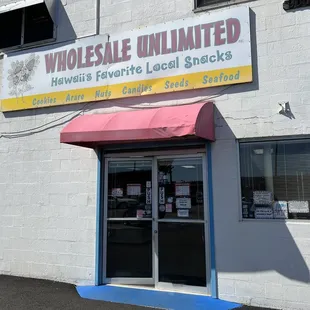 the front of the store