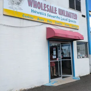 the front of the store