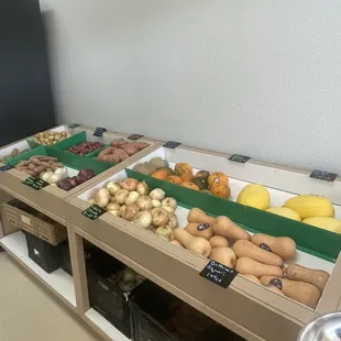 a variety of fruits and vegetables