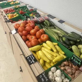 a variety of vegetables