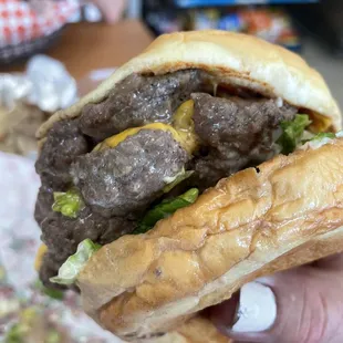 Double with cheese. Oh hell YES