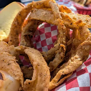 Close up of the Onion Rings
