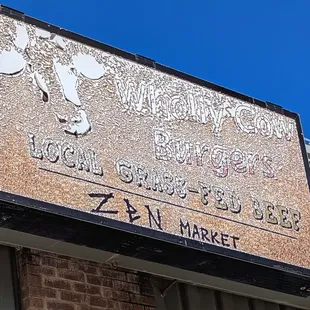 Exterior Sign on Building