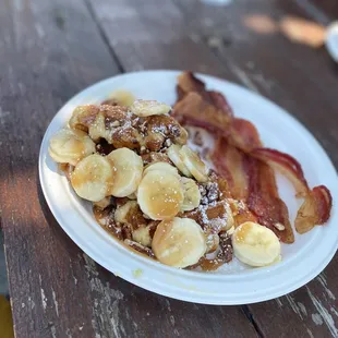 Banana Caramel Waffle