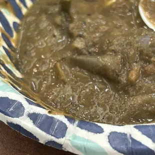 The Kare Kare is really off color