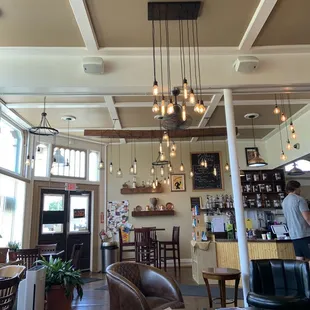 Inside seating area