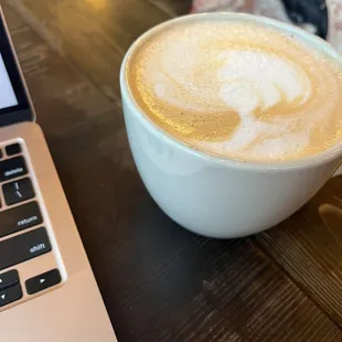 Flower bouquet latte