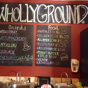 Small bites and coffee drinks
