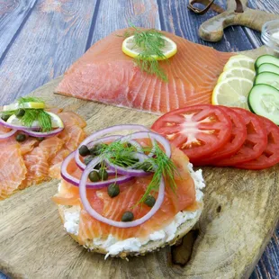 Smoked nova lox from Acme Seafood in Brooklyn, NY.