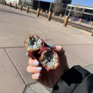 Blue Corn Blueberry Lavender Donut