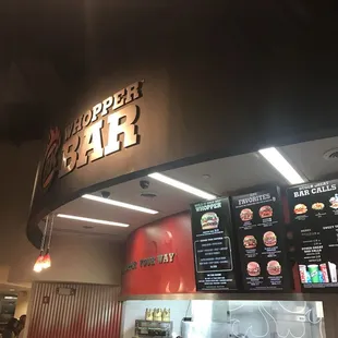 menus on the wall