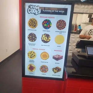 a menu for a pizza place