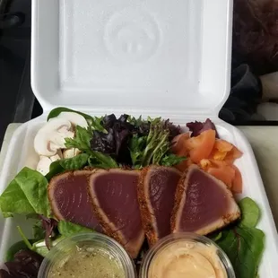 Blacken ahi salad