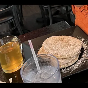 Pancakes with Blueberry cereal crunch
