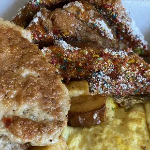 Fruity Pebbles French toast